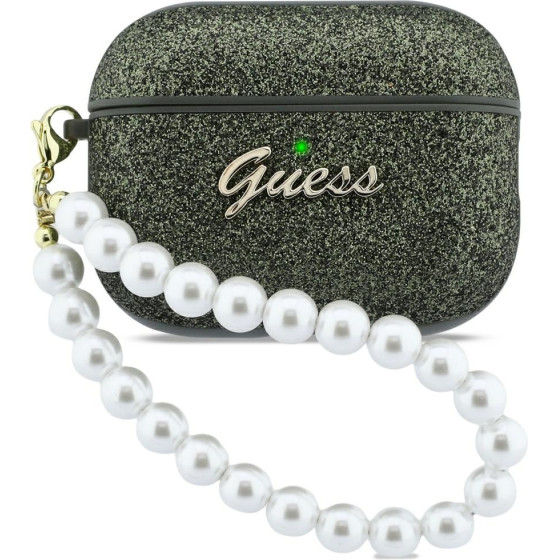 Guess Case Glitter Pearl Strap For Airpods Pro 3 Khaki - (GUAP3GLGPSA)
