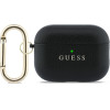 Guess Case Grained Classic Logo Hook For Airpods Pro 3 Black - (GUAP3PGUGMK)