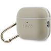 Guess Case Grained Classic Logo Hook For Airpods Pro 3 Gold - (GUAP3PGUGMD)