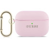 Guess Case Grained Classic Logo Hook For Airpods Pro 3 Pink - (GUAP3PGUGMP)