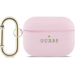 Guess Case Grained Classic Logo Hook For Airpods Pro 3 Pink - (GUAP3PGUGMP)