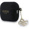 Guess Case Silicone 4G Charm For Airpods Pro 3 Black - (GUAP3LECG4K)