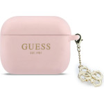 Guess Case Silicone 4G Charm For Airpods Pro 3 Pink - (GUAP3LECG4P)