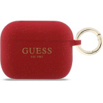 Guess Case Silicone Glitter Ring For Airpods Pro 3 Fuchsia - (GUAP3SGGEF)