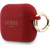 Guess Case Silicone Glitter Ring For Airpods Pro 3 Fuchsia - (GUAP3SGGEF)