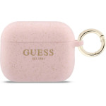 Guess Case Silicone Glitter Ring For Airpods Pro 3 Pink - (GUAP3SGGEP)