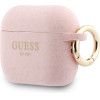 Guess Case Silicone Glitter Ring For Airpods Pro 3 Pink - (GUAP3SGGEP)