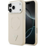 Guess Triangle Logo Magsafe Case For Iphone 17 Pro Beige - (GUHMP17LPSDTSCME)