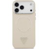 Guess Triangle Logo Magsafe Case For Iphone 17 Pro Beige - (GUHMP17LPSDTSCME)