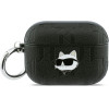 Karl Lagerfeld Case Monogram Choupette Head For Airpods Pro 3 Black - (KLAP3PGCHPK)