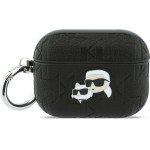 Karl Lagerfeld Case Monogram Karl & Choupette Head For Airpods Pro 3 Black - (KLAP3PGKCPK)