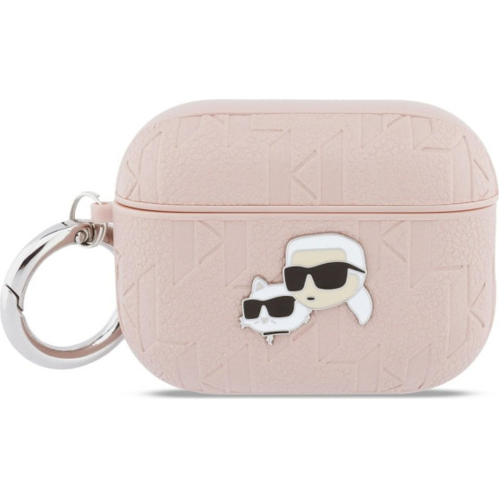 Karl Lagerfeld Case Monogram Karl & Choupette Head For Airpods Pro 3 Pink - (KLAP3PGKCPP)