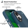 Speck Presidio2 Grip Magsafe - Iphone 17 Case (Deep Sea/Silver Metallic) - (150958-3261)