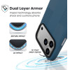 Speck Presidio2 Grip Magsafe - Iphone 17 Pro Max Case (Deep Sea/Silver Metallic) - (150985-3261)