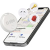 SBS Track My Circle Locator Compatible With Apple Find My - White - (TEFINDTAGAPW)