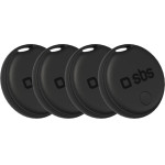 SBS Universal Locator Track My Dual Set Of 4 - Black - (TEFINDTAGAPGO4SET)