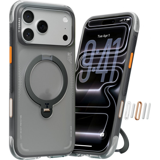 Torras - Ostand Spin Air Series - Iphone 17 Pro Max - Shadow Black - (X00FX2985)