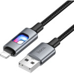 Hoco Led Cable Usb A To Lightning 2,4A 1,2 m U144 black