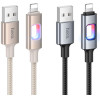 Hoco Led Cable Usb A To Lightning 2,4A 1,2 m U144 black