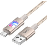 Hoco Led Cable Usb A To Usb C 3A 1,2 m U144 white