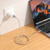 Hoco Led Cable Usb A To Usb C 3A 1,2 m U144 white
