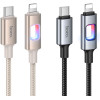 Hoco Led Cable Usb C To Lightning Pd 27W 1,2 m U144 black