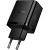 Hoco Phone Charger 2x Usb C + Usb A QC3.0 Pd 3A 65W N75 black