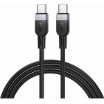 Hoco Silicone Cable Usb C To Usb C 3A 60W 1 m X109 black