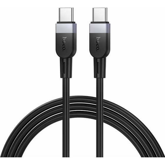 Hoco Silicone Cable Usb C To Usb C 3A 60W 1 m X109 black