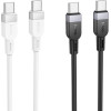 Hoco Silicone Cable Usb C To Usb C 3A 60W 1 m X109 black
