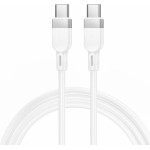 Hoco Silicone Cable Usb C To Usb C 3A 60W 1 m X109 white