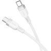 Hoco Silicone Cable Usb C To Usb C 3A 60W 1 m X109 white