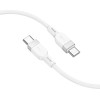 Hoco Silicone Cable Usb C To Usb C 3A 60W 1 m X109 white
