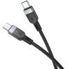 Hoco Silicone Cable Usb C To Usb C 3A 60W 3 m X109 black