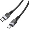 Hoco Silicone Cable Usb C To Usb C 3A 60W 3 m X109 black