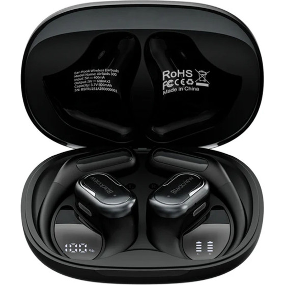BlackView BT6 Airbuds 300 With Charging Dock Obsidian Black - (AIRBUDS300B)