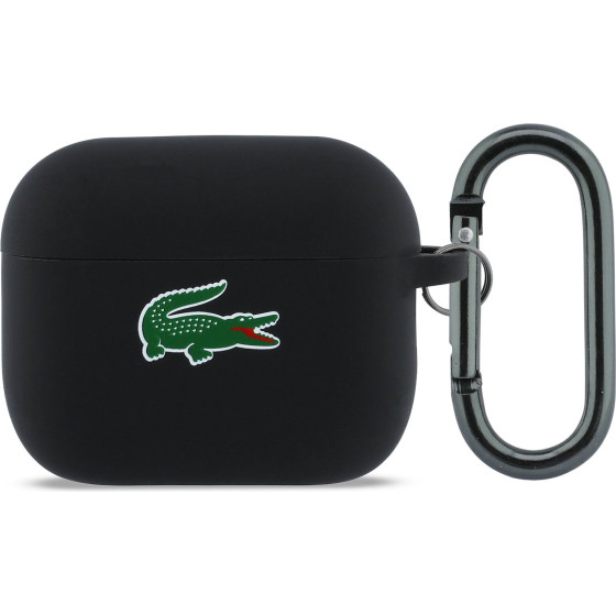 LACOSTE Liquid Silicone Croc Logo Case For Airpods Pro 3 Black - (LCAP3SLOK)