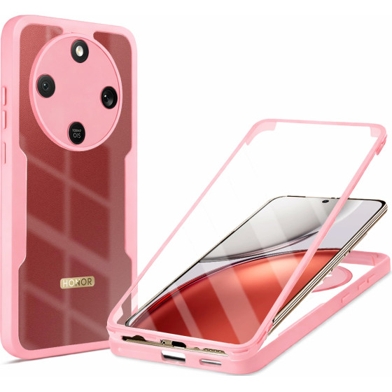 Techsuit - Colorverse 360 Series + Screen Protector - Honor Magic8 Lite - Pink