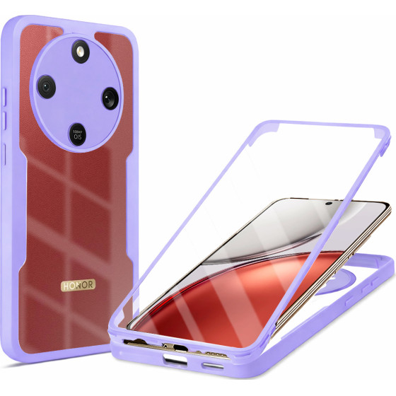 Techsuit - Colorverse 360 Series + Screen Protector - Honor Magic8 Lite - Purple