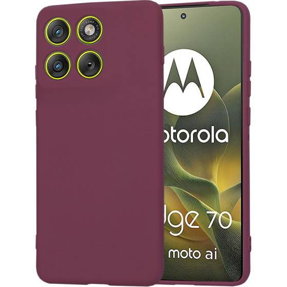 Techsuit - Softflex - Motorola Edge 70 - Plum Red