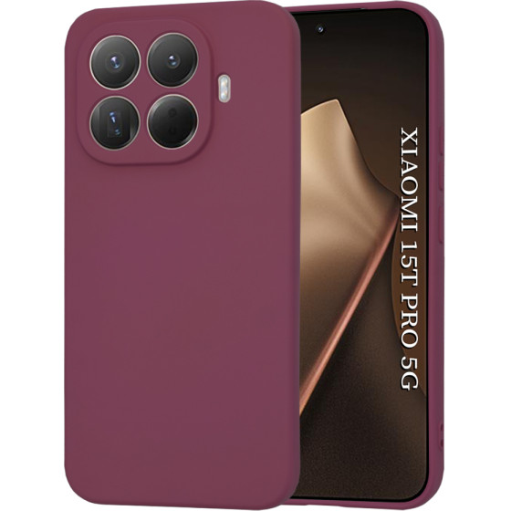 Techsuit - Softflex - Xiaomi 15T Pro - Plum Red