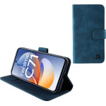 Lime Successories Lime ���� Realme C71 6.67'' Essential Magnet Book Stand Clip Dark BLUE