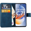 Lime Successories Lime ���� Realme C71 6.67'' Essential Magnet Book Stand Clip Dark BLUE