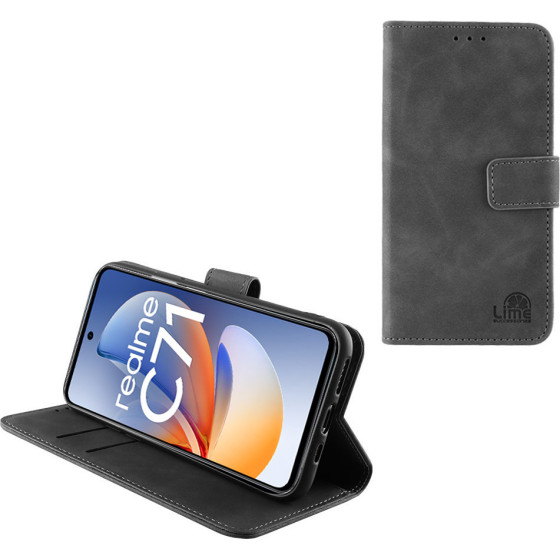 Lime Successories Lime ���� Realme C71 6.67'' Essential Magnet Book Stand Clip GREY