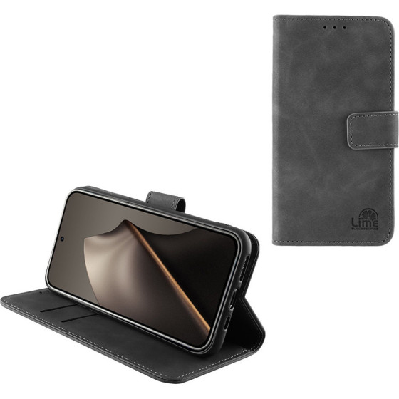 Lime Successories Lime ���� Xiaomi 15T 5G 6.83'' Essential Magnet Book Stand Clip GREY