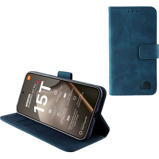 Lime Successories Lime ���� Xiaomi 15T Pro 5G 6.83'' Essential Magnet Book Stand Clip Dark BLUE