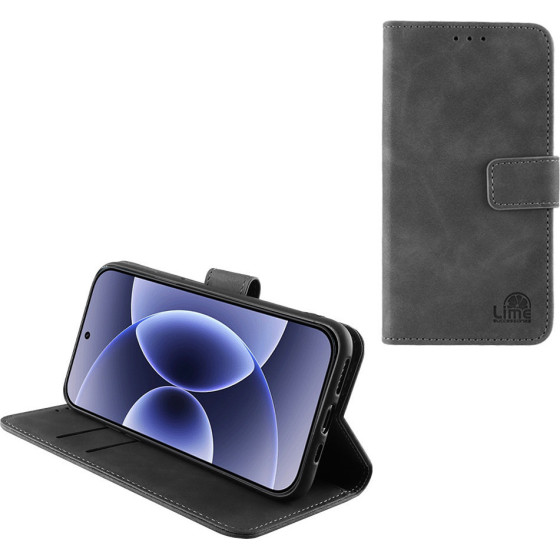 Lime Successories Lime ���� Xiaomi 17 5G 6.3'' Essential Magnet Book Stand Clip GREY