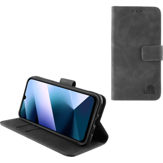 Lime Successories Lime ���� Xiaomi Poco C85/ Redmi 15C 4G 6.9'' Essential Magnet Book Stand Clip GREY