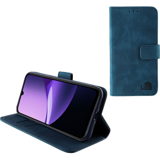 Lime Successories Lime ���� Xiaomi Redmi 15C 5G 6.9'' Essential Magnet Book Stand Clip Dark BLUE