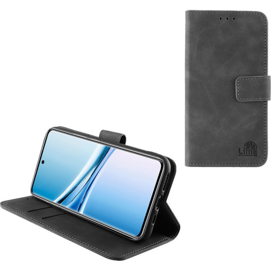 Lime Successories Lime ���� Xiaomi Redmi Note 15 4G 6.9'' Essential Magnet Book Stand Clip GREY